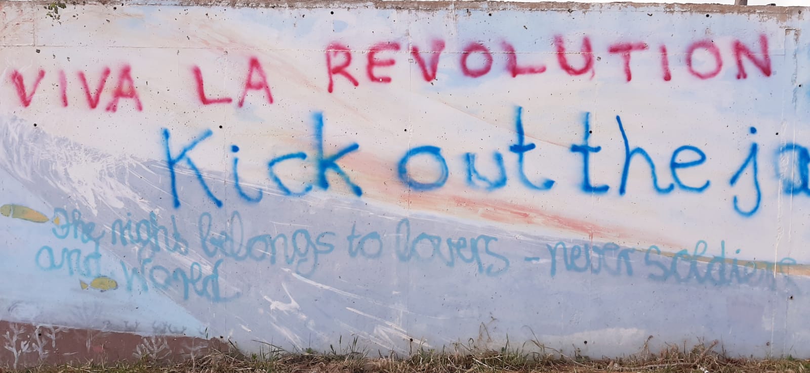 Graffiti Viva la Revolution